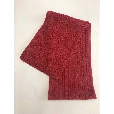 Pre-owned Romeo Gigli Red Wool Scarf