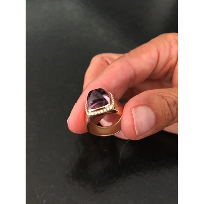 Pre-owned Fred Pain De Sucre Purple Pink Gold Ring