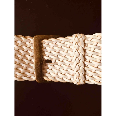 Pre-owned Barbara Bui White Leather Belt