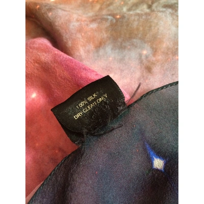 Pre-owned Christopher Kane Pink Silk Scarf