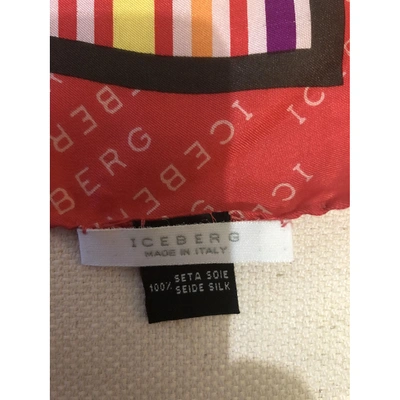 Pre-owned Iceberg Silk Scarf In Multicolour