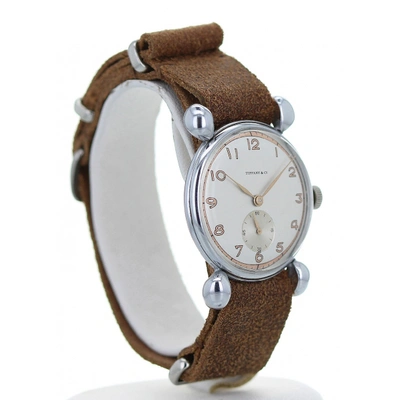 Pre-owned Tiffany & Co Brown Steel Watch