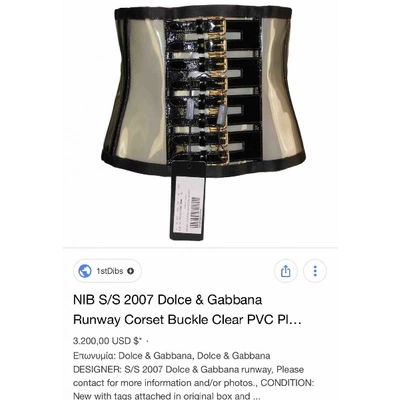 Pre-owned Dolce & Gabbana Belt