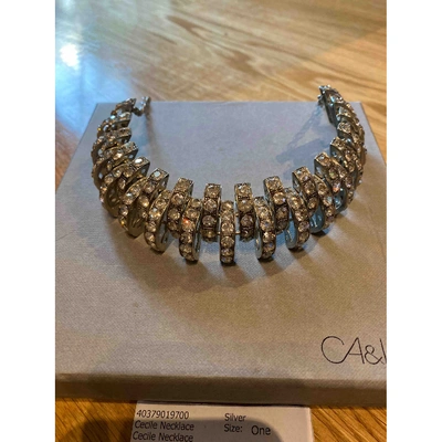 Pre-owned Ca&lou Necklace In Silver