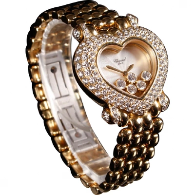 Pre-owned Chopard Happy Diamonds Gold Yellow Gold Watch