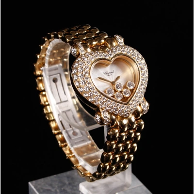 Pre-owned Chopard Happy Diamonds Gold Yellow Gold Watch