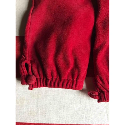 Pre-owned Prada Red Suede Gloves