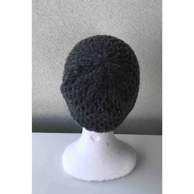 Pre-owned Blumarine Wool Hat In Grey