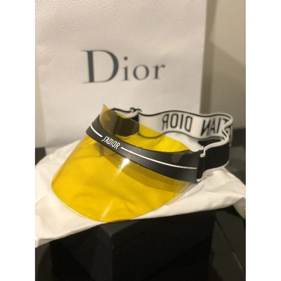 Pre-owned Dior Yellow Hat
