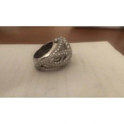 Pre-owned De Grisogono Silver White Gold Ring