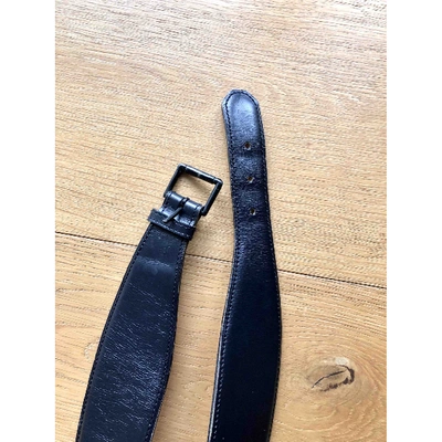 Pre-owned Alaïa Blue Leather Belt