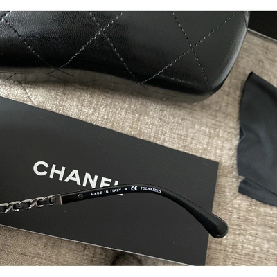 Pre-owned Chanel Black Metal Sunglasses