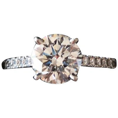 Pre-owned De Beers Platinum Ring