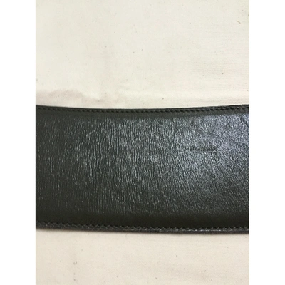 Pre-owned Alaïa Khaki Leather Belt