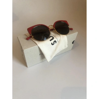 Pre-owned Retrosuperfuture Red Metal Sunglasses