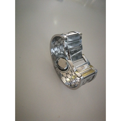 Pre-owned Gucci Twirl Watch In Silver