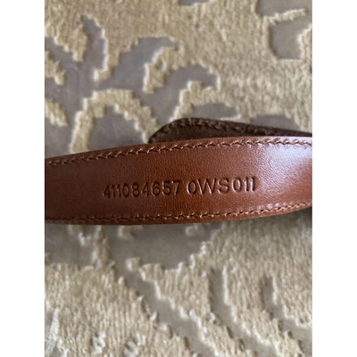 Pre-owned Ralph Lauren Camel Leather Belt