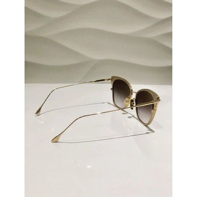 Pre-owned Dita Gold Metal Sunglasses