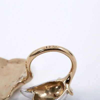 Pre-owned Dior Gold Metal Ring