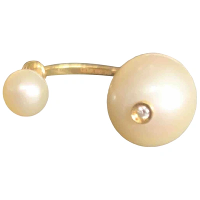 Pre-owned Delfina Delettrez Pearls Earrings In White