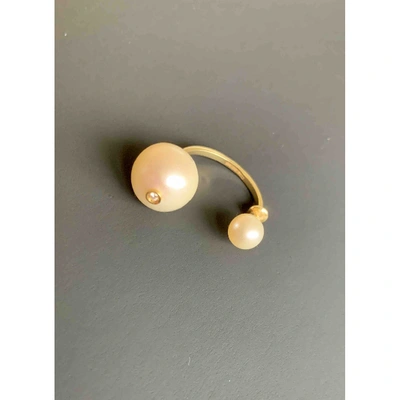 Pre-owned Delfina Delettrez Pearls Earrings In White