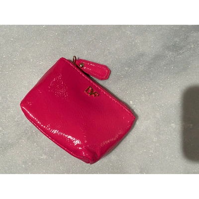 Pre-owned Diane Von Furstenberg Patent Leather Purse In Pink