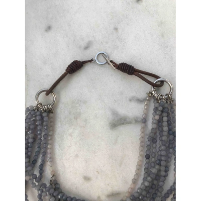 Pre-owned Brunello Cucinelli Blue Metal Necklace