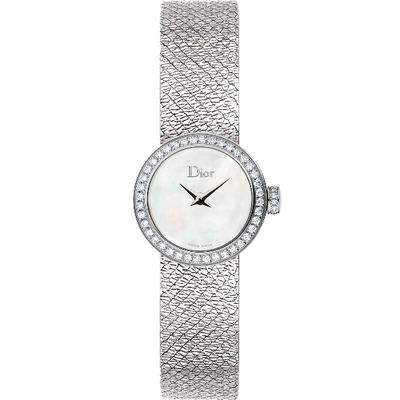 Pre-owned Dior D Silver Steel Watch