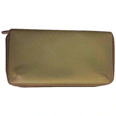 Pre-owned Pineider Leather Wallet In Green