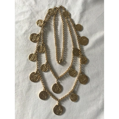 Pre-owned Ben-amun Long Necklace In Gold