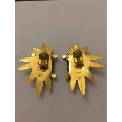 Pre-owned Daum Gold Metal Earrings