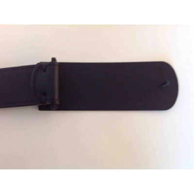 Pre-owned Giuseppe Zanotti Leather Belt In Black