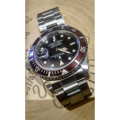 Pre-owned Rolex Submariner Watch In Silver