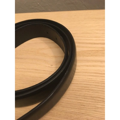 Pre-owned Piaget Leather Belt In Black