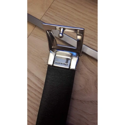 Pre-owned Piaget Leather Belt In Black