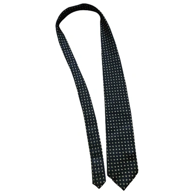 Pre-owned Emanuel Ungaro Silk Tie In Black