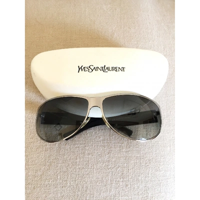 Pre-owned Saint Laurent Silver Metal Sunglasses