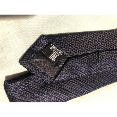 Pre-owned Armani Collezioni Silk Tie In Blue