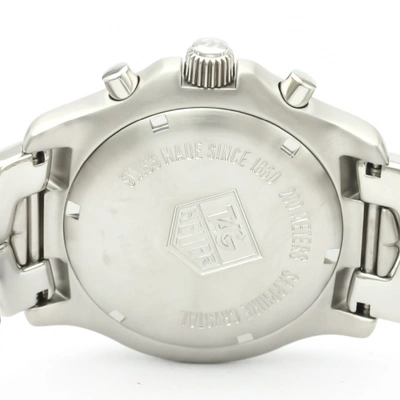 Pre-owned Tag Heuer Link  Blue Steel Watch
