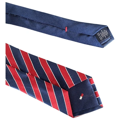 Pre-owned Tommy Hilfiger Blue Silk Ties