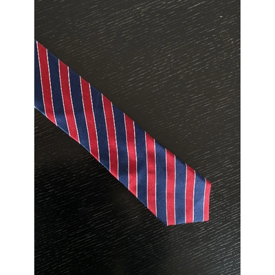 Pre-owned Tommy Hilfiger Blue Silk Ties