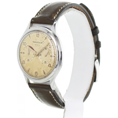 Pre-owned Jaeger-lecoultre Vintage Khaki Leather Watch