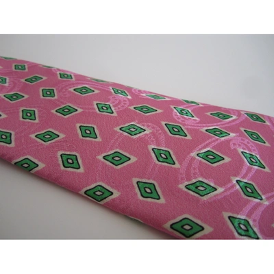 Pre-owned Ralph Lauren Silk Tie In Pink