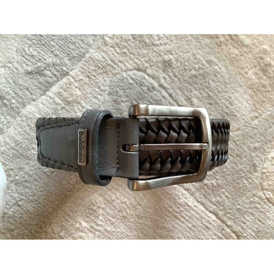 Pre-owned Baldinini Grey Leather Belt