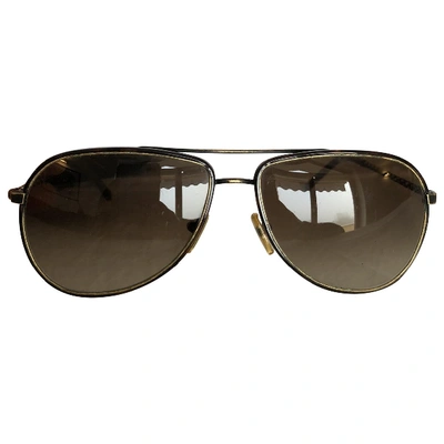Pre-owned Bottega Veneta Brown Metal Sunglasses