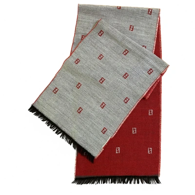 Pre-owned Fendi Wool Scarf & Pocket Square In Multicolour