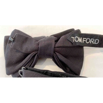 Pre-owned Tom Ford Silk Tie In Black