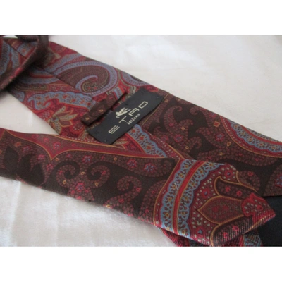 Pre-owned Etro Multicolour Silk Ties