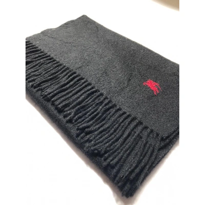 Pre-owned Burberry Cashmere Scarf & Pocket Square In Black