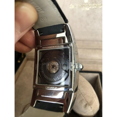 Pre-owned De Grisogono Silver Steel Watch